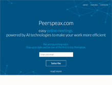 Tablet Screenshot of peerspeax.com